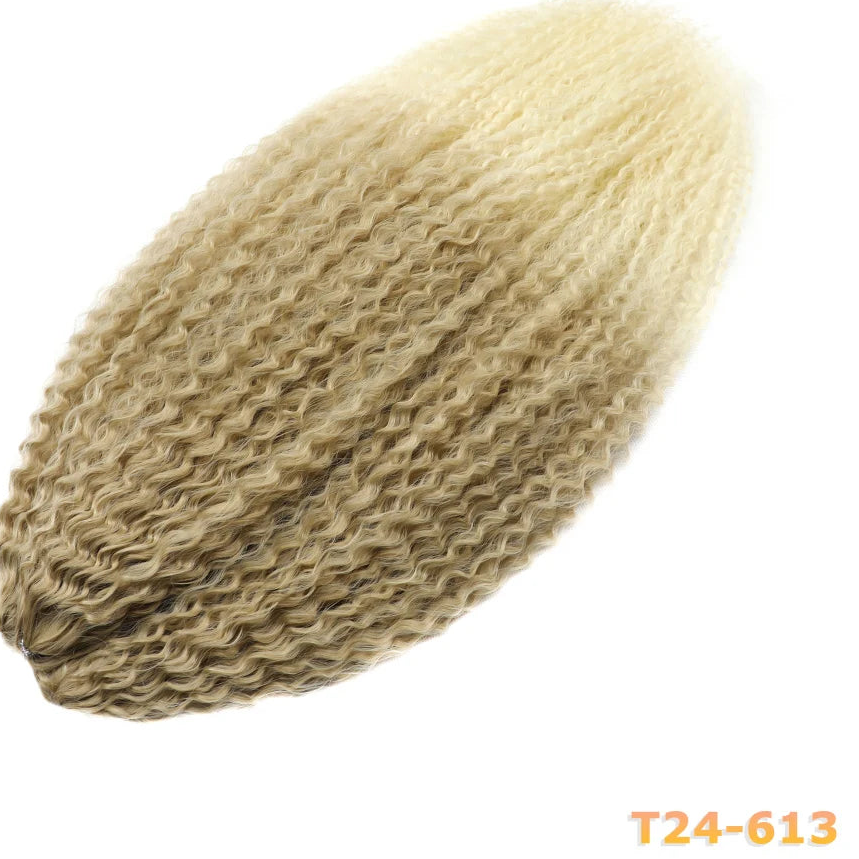 Afro Kinky Curly Crochet Hair Extensions – Kanekalon Ombre Braiding Hair 20–28in | 35 Strands/Pack - view 14