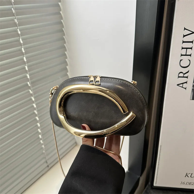 Niche Design Dinner Bag | Light Luxury Chain Crossbody & Small Square Bag Luxegan