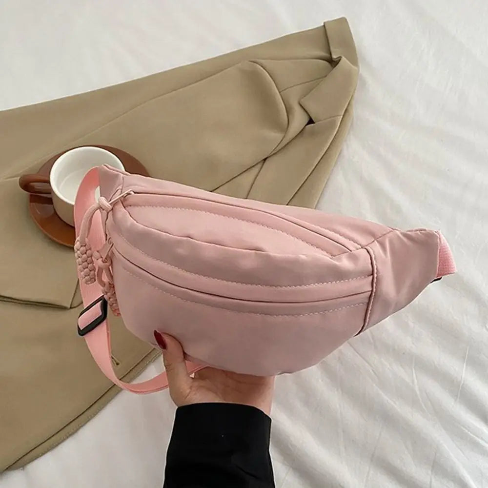 Korean Canvas Dumpling Bag | Soft Large Capacity Crossbody Hobo Luxegan