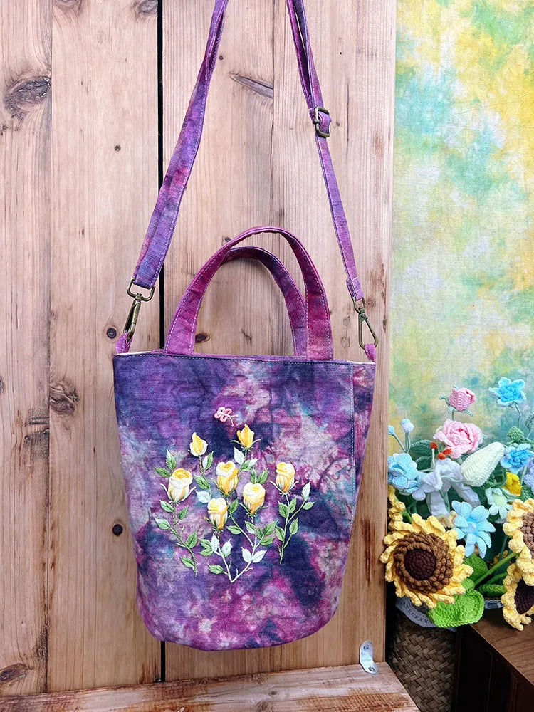 Women's Shoulder Bag Luxury Handbag Chinese Intangible Cultural Heritage | Three-dimensional Embroidery Tote Crossbody Bag Lady Luxegan