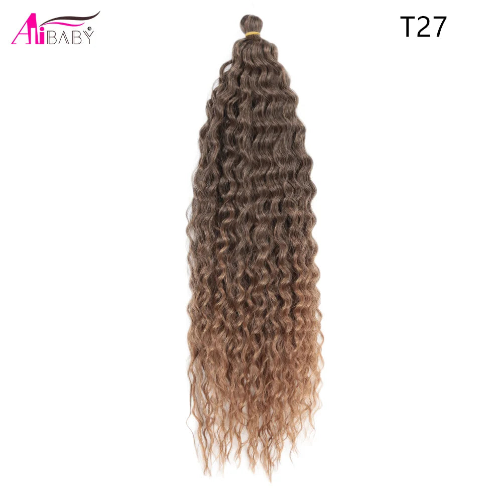 Ariel Curl Crochet Hair 22in – Ocean Wave Ombre Braiding Hair | 100g | 38 Colors | 1 or 3 Pcs - view 10