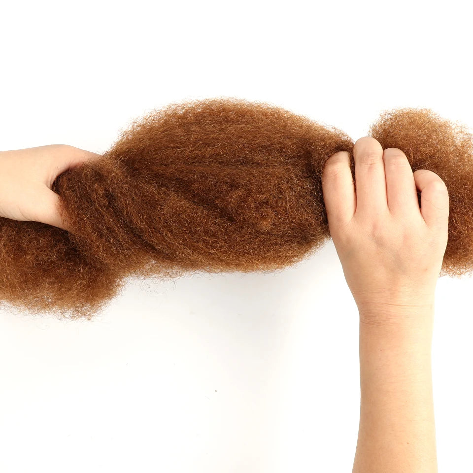 Afro Kinky Bulk Human Hair | 100% Remy Curly Braiding Hair for Dreadlocks & Braids 10"–22" Luxegan
