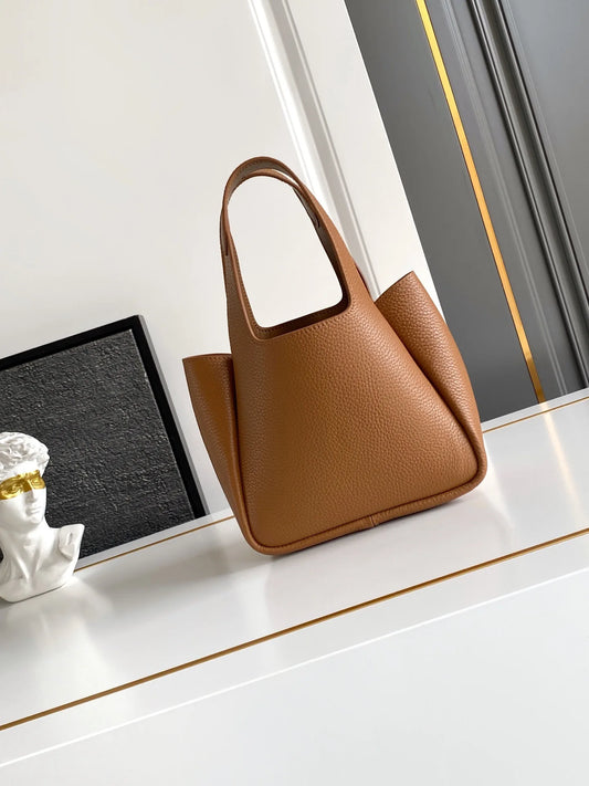 Luxury Brand Designer Bucket Bag | Sophisticated "Solid Color" Silhouette | Top Quality Soft Leather Handbag for Ladies | "Dignified" High-Performance Famous Brand Essential for Radiant Versatile Styling Luxegan