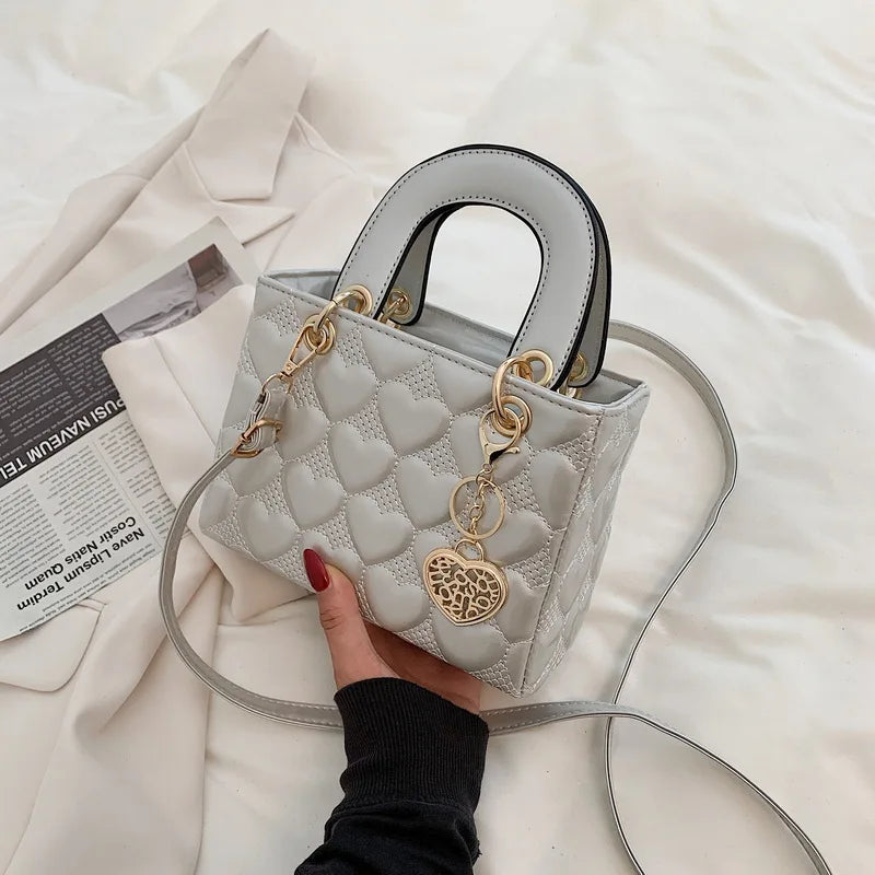 Handbag Women Brand Luxury Totes | High Quality Fashion Classic Quilted Square Handle Bag & Women's Crossbody Shoulder Bags Luxegan