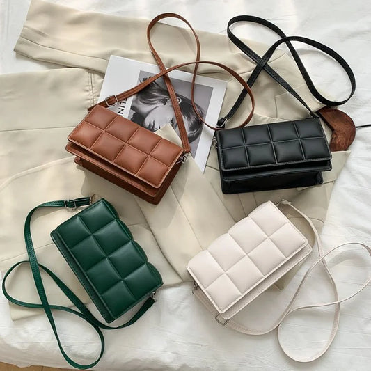 Fashion Brand Designer Women's Shoulder Bag | Small PU Leather Female Crossbody Bag & Trend Classic Handle Handbag Luxegan