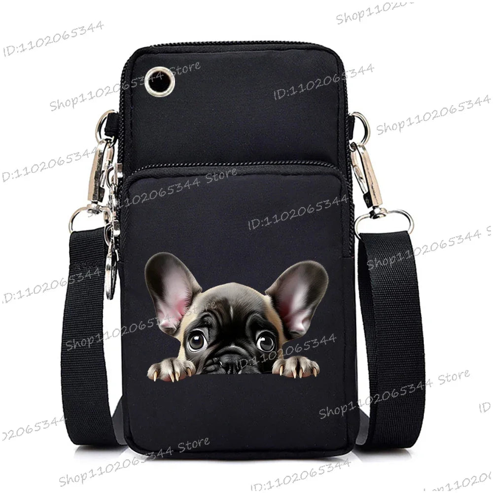 3D Dog Print Mini Bag | Unisex Crossbody & Shoulder Purse Luxegan