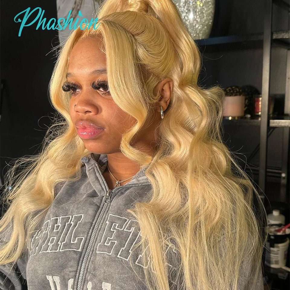Phashion 36 38 40 Inch 1/3/4 613 Blonde Body Wave Human Hair Bundles 100% Brazilian Remy Weave Extensions For Women Can Be Dyed