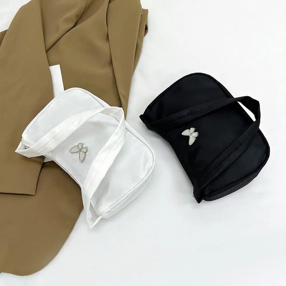 Spring Summer Fashion Handbag | New Butterfly Korean Version Crossbody Bag | High Capacity Clouds Shoulder Bag (Soft Baguette Shape) Luxegan