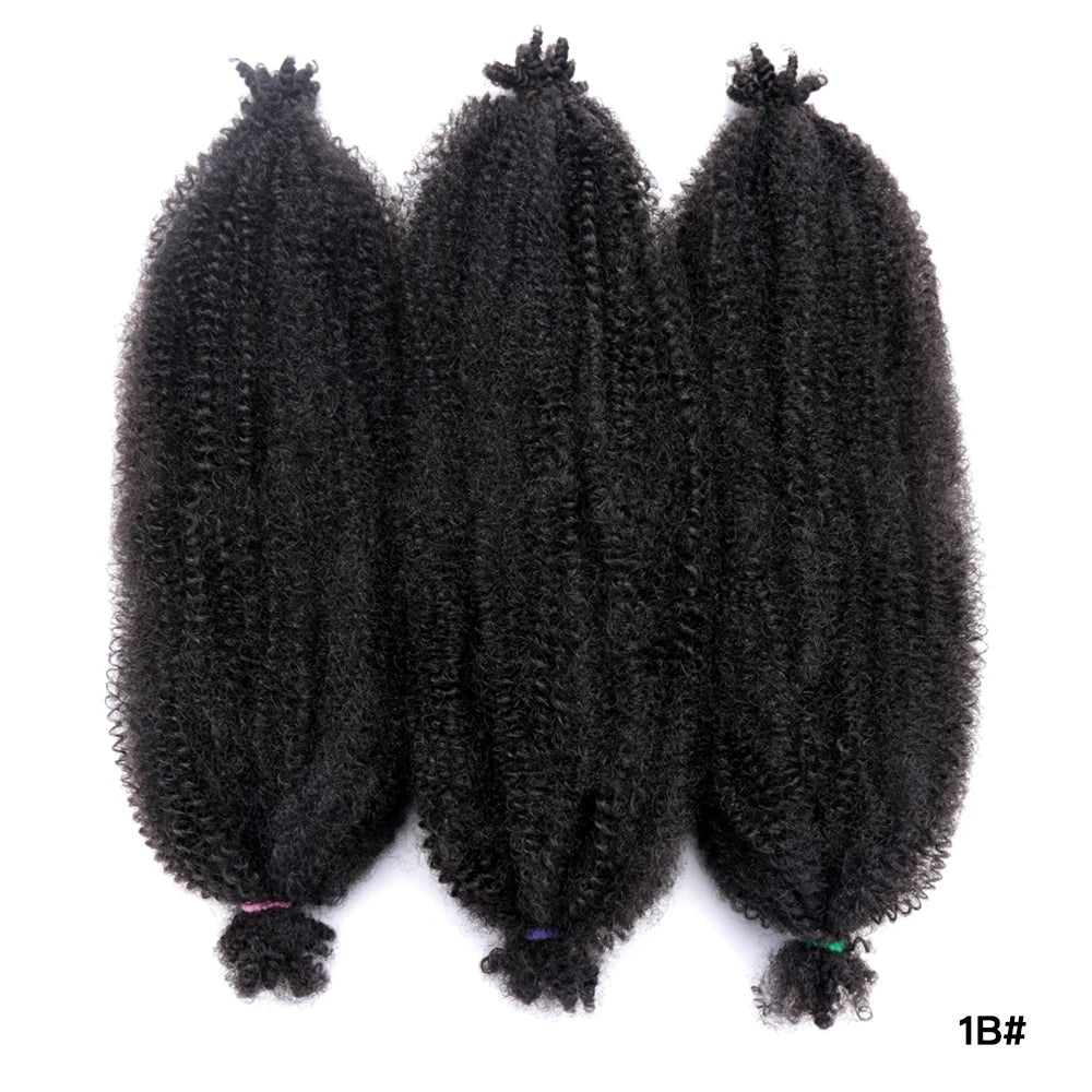 Afro Twist Crochet Hair – Pre-Separated Marley Braids for Natural Styles