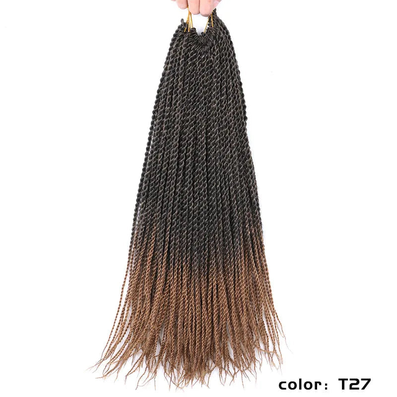 Full Star Senegalese Twist Crochet Braids | 30 Strands/Pack | Ombre Colors Luxegan