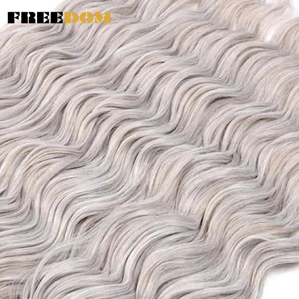 Synthetic Water Wave Crochet Hair | 24 Inch Ombre Braids