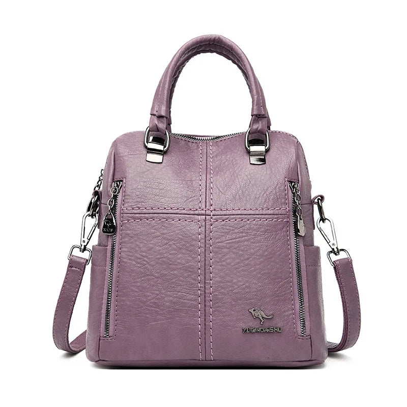 Stylish Women's PU Leather Bucket Bag | Fashionable Crossbody Handbag & Shoulder Bag | Lightweight Durable Tote with Interior Compartment | Casual & Versatile Everyday Purse Luxegan
