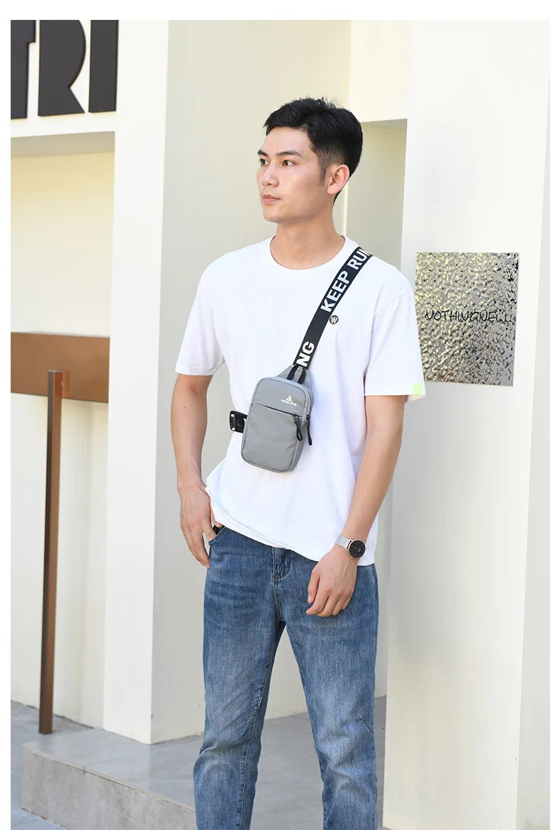 Small Chest Bag & Mobile Phone Bag | Outdoor Sports Mini Fashion Shoulder & Messenger Bag (Unisex Gift) Luxegan
