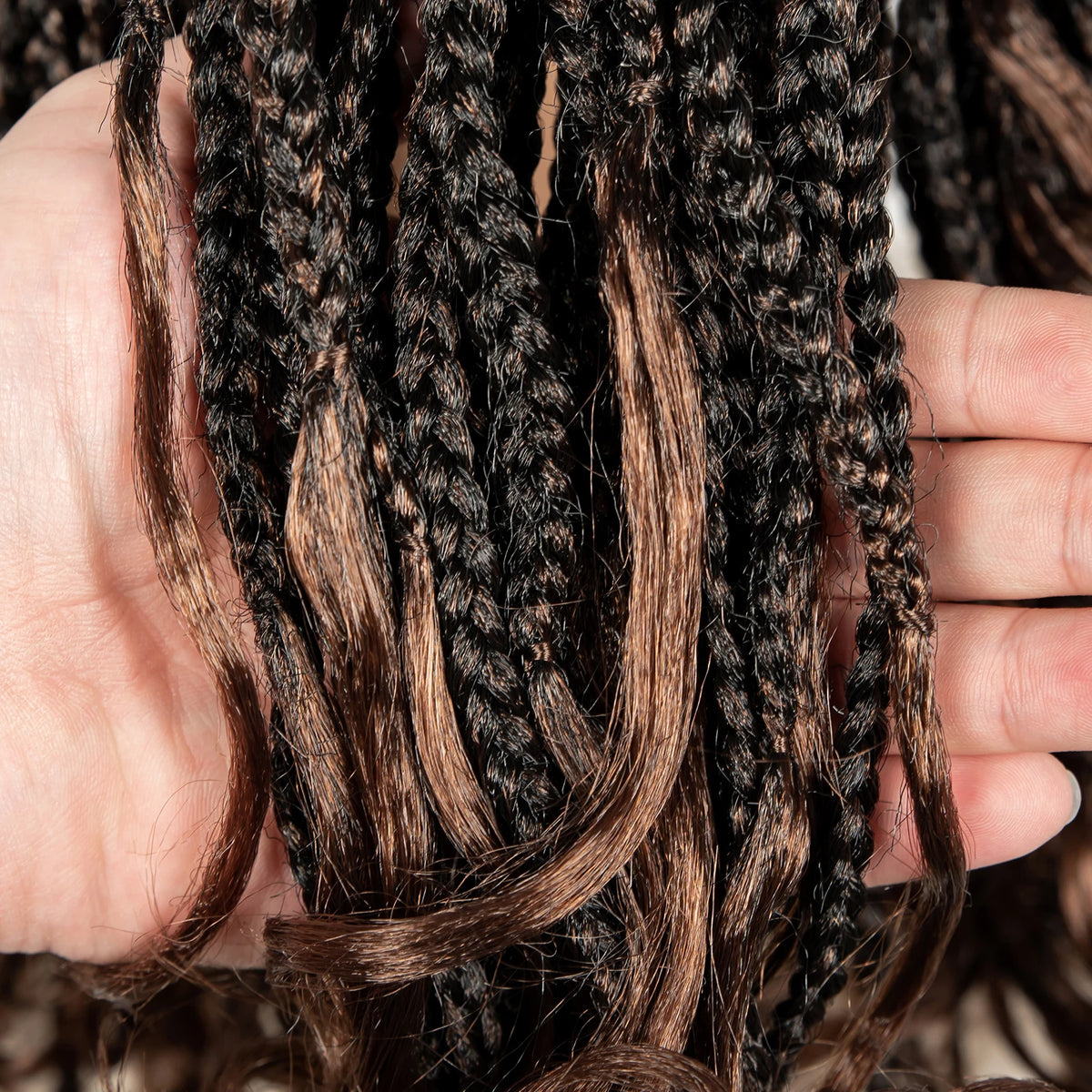 20 Inch Knotless Box Braids Wig | 9x6 Lace Front | Curly Ends