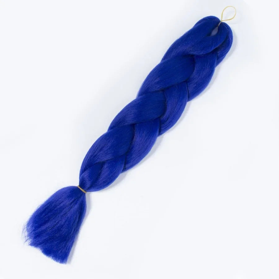 Synthetic Jumbo Braid Kanekalon Braiding Hair 24in | Ombre & Solid Colors | 100g