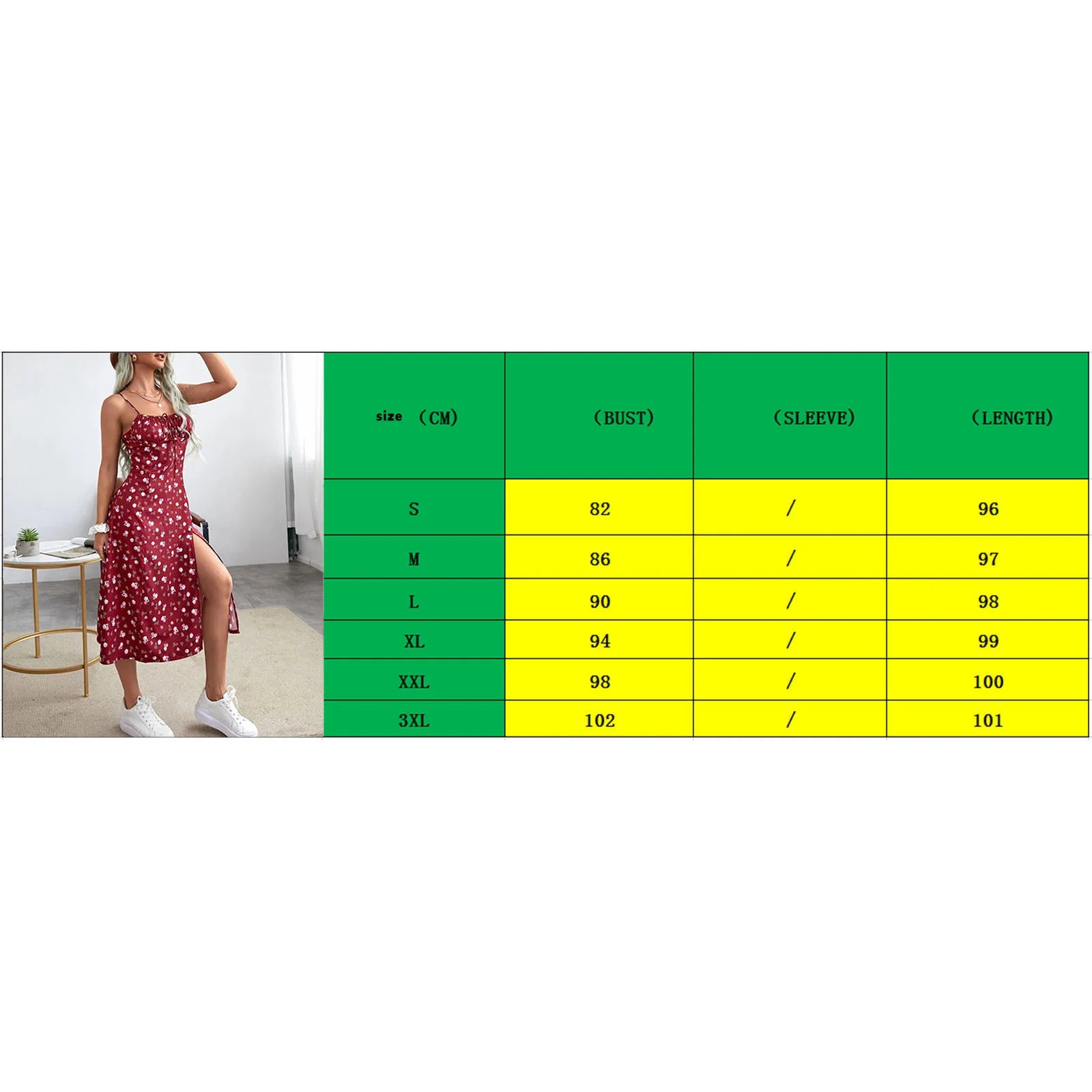 Women's Summer Trend Floral Dress | Elegant Flower Print Spaghetti Strap Maxi Dress | Premium Sleeveless High Slit Ladies Vestido | Trendy V-Neck High-Waist Flowy Special Occasion Summer Gown Luxegan