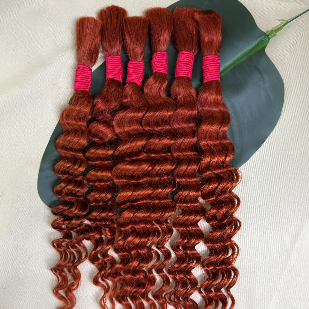 Deep Wave Boho Braids Human Hair Bulk – 100% Virgin Brazilian Hair for Braiding No Weft (16–24 - view 13