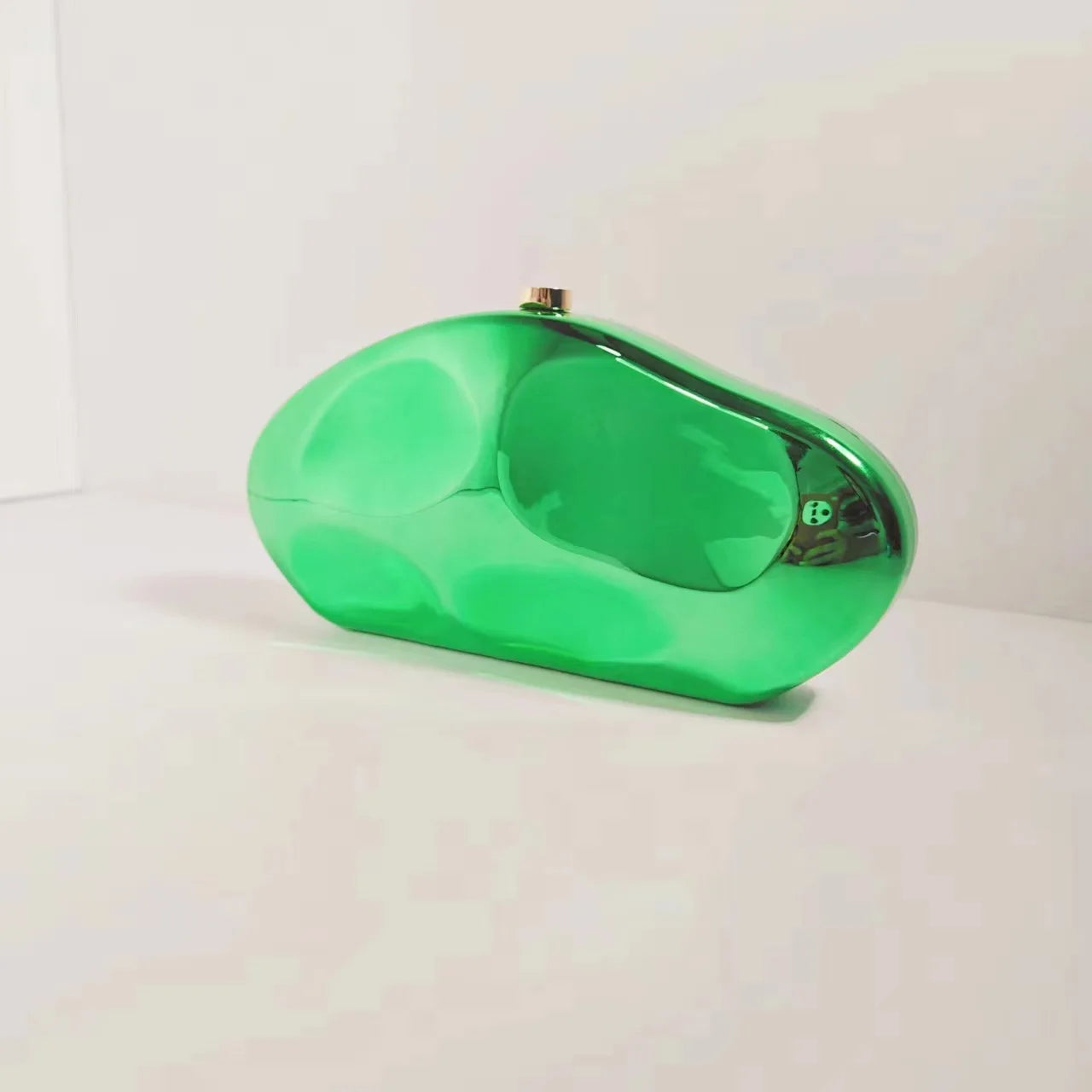 Acrylic Candy Shell Bag | Hard Lemon Color Chain Evening Clutch Luxegan