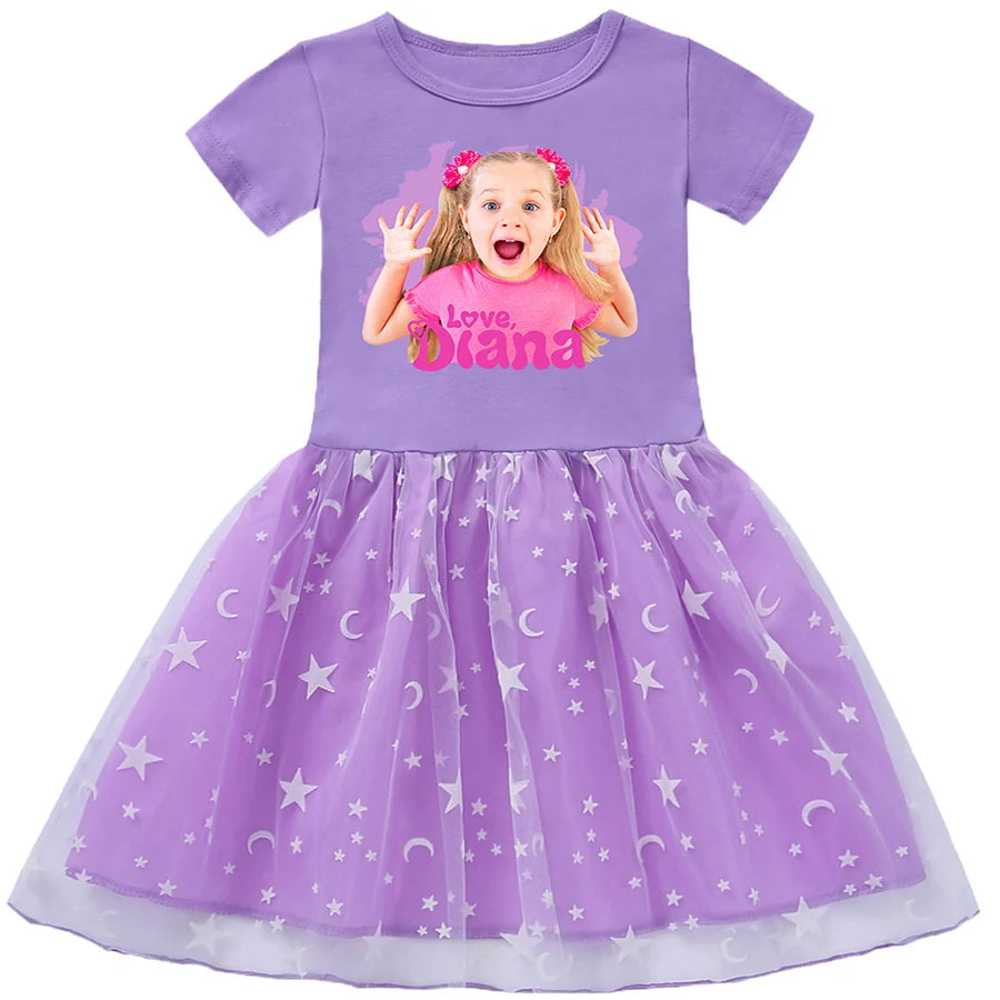 Diana and Roma Party Dresses for Girls Dress Baby Girls Clothes Princess Dress Girl Single Suits and Cut Fashion for Babies