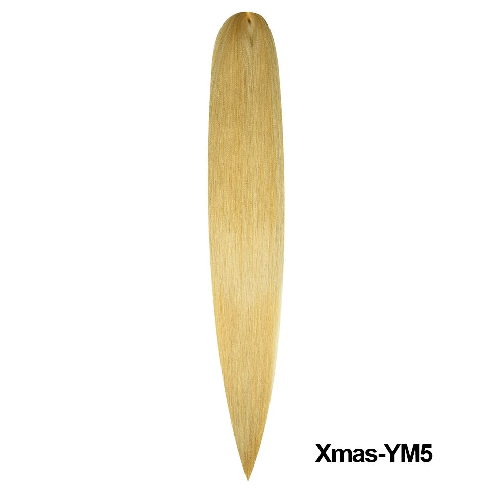Christmas Kanekalon Jumbo Braid Hair Extensions | Yaki Straight | 1 Strand