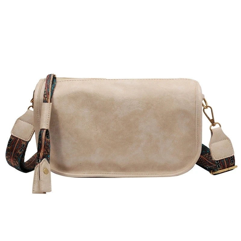 PU Leather Solid Pillow Bag | Stylish Vintage Large Capacity Crossbody Purse Luxegan