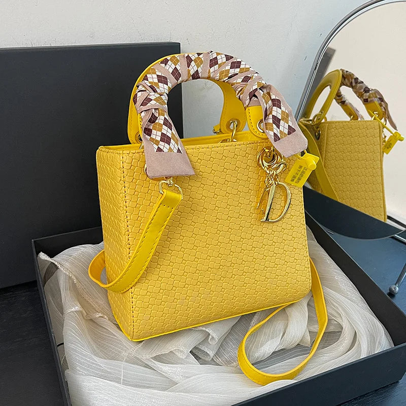 Woven Princess Handbag | Silk Scarf Satchel & Crossbody Luxegan
