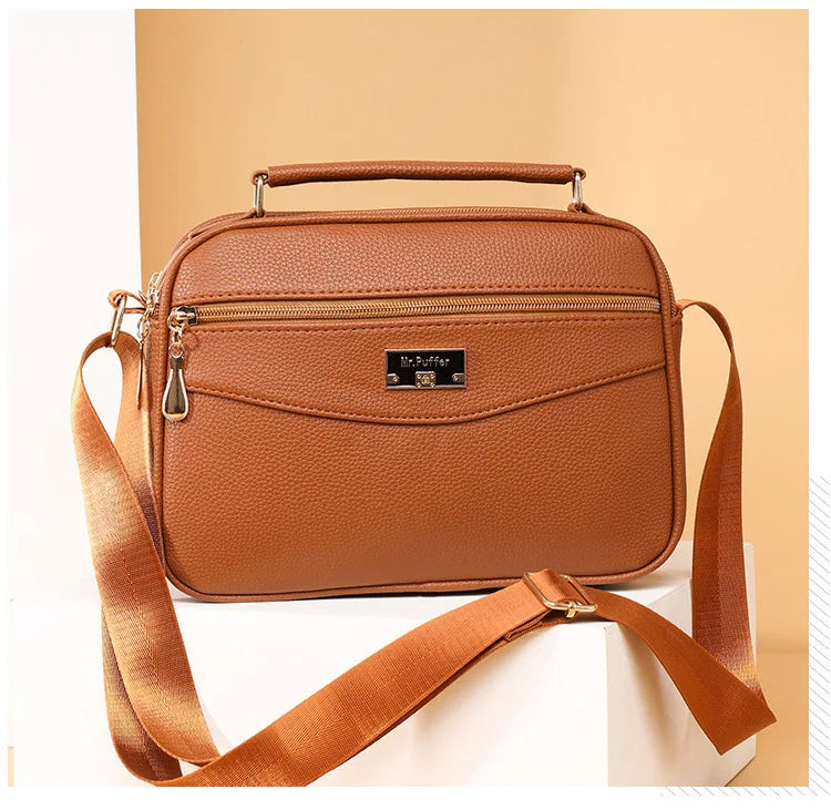 Large Capacity Foreign Trade PU Small Square Bag | New Women's Simple Handbag & Versatile Crossbody Purse Luxegan