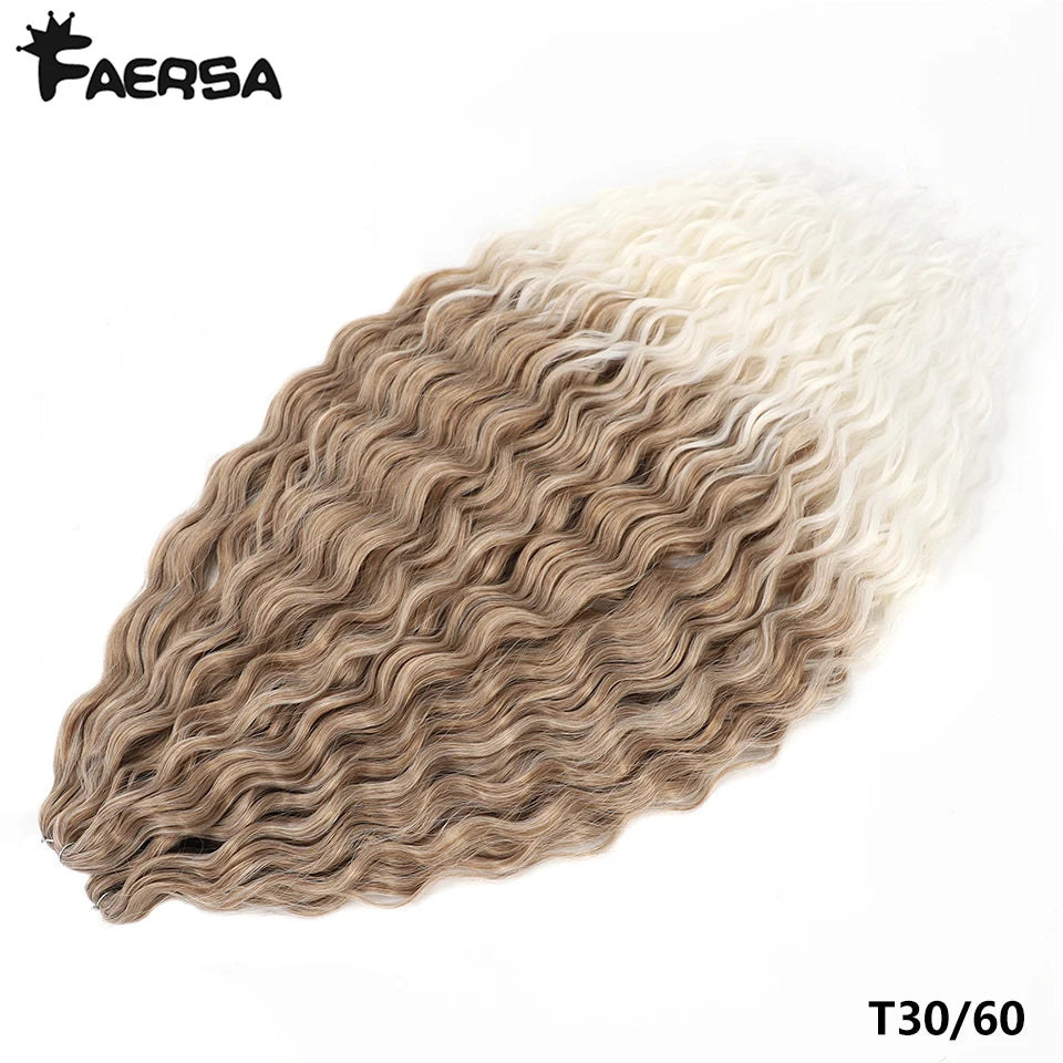 Water Wave Synthetic Crochet Hair | 22–30 Inch