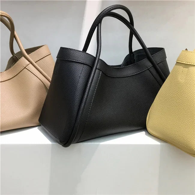 Fashionable Simple Korean Style Large Capacity Tote Bag | Versatile Crossbody Handbag & Mother-Child Commuting Bag Luxegan