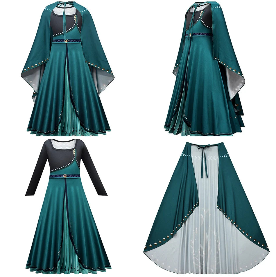 Girls Mirabel Isabela Encanto Costume Girl Princess Dress Children Elsa Anna Rapunzel Cinderella Mermaid Aurora Cosplay Clothes