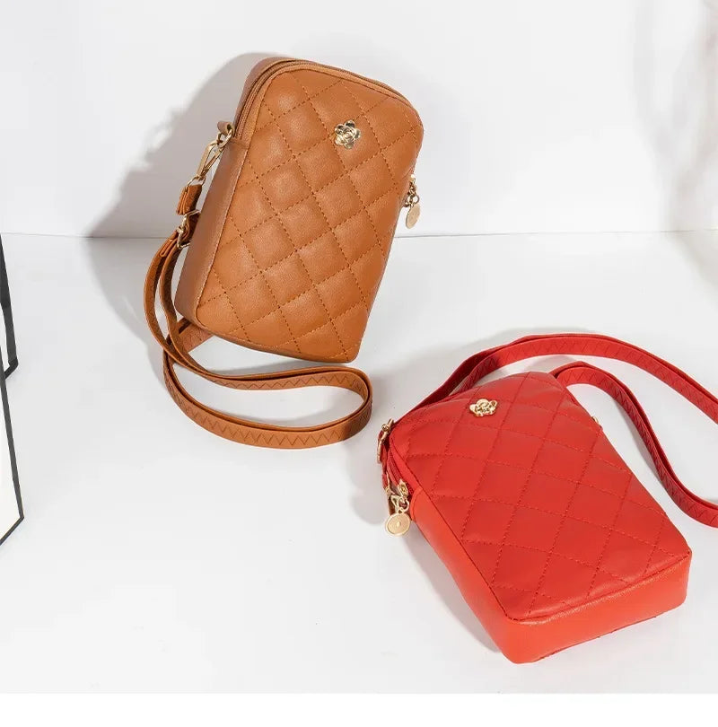 New PU Crossbody Bag | Simple Handbag, Mini Cell Phone Bag & Summer Small Square Bag Luxegan