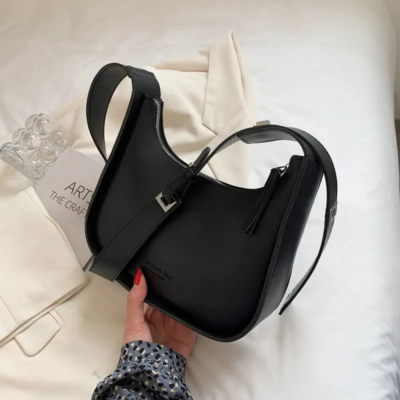 Versatile Retro Solid Color Corduroy Shoulder Bag | Fashionable HARD Crossbody Hobo Bag for Women Daily Commuting Luxegan