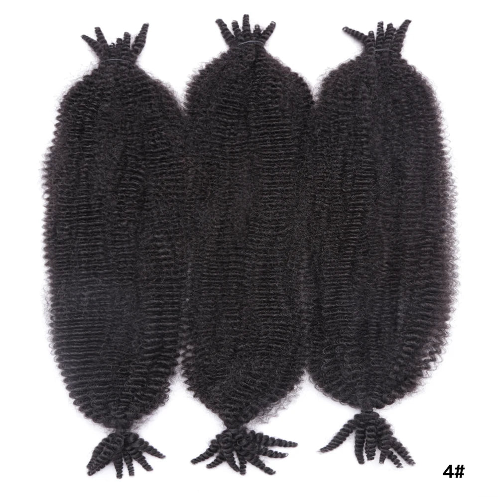 Afro Twist Crochet Hair – Pre-Separated Marley Braids for Natural Styles