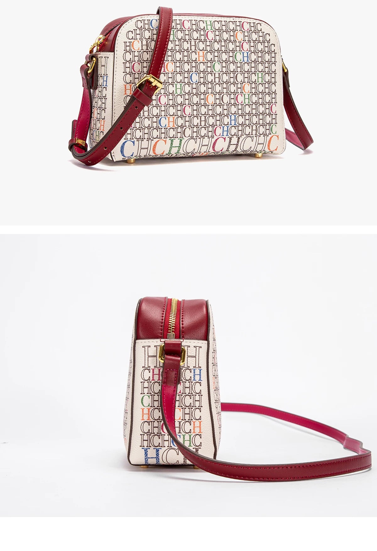 Classic Square Print Shoulder Bag | Soft PVC Designer Handbag Luxegan