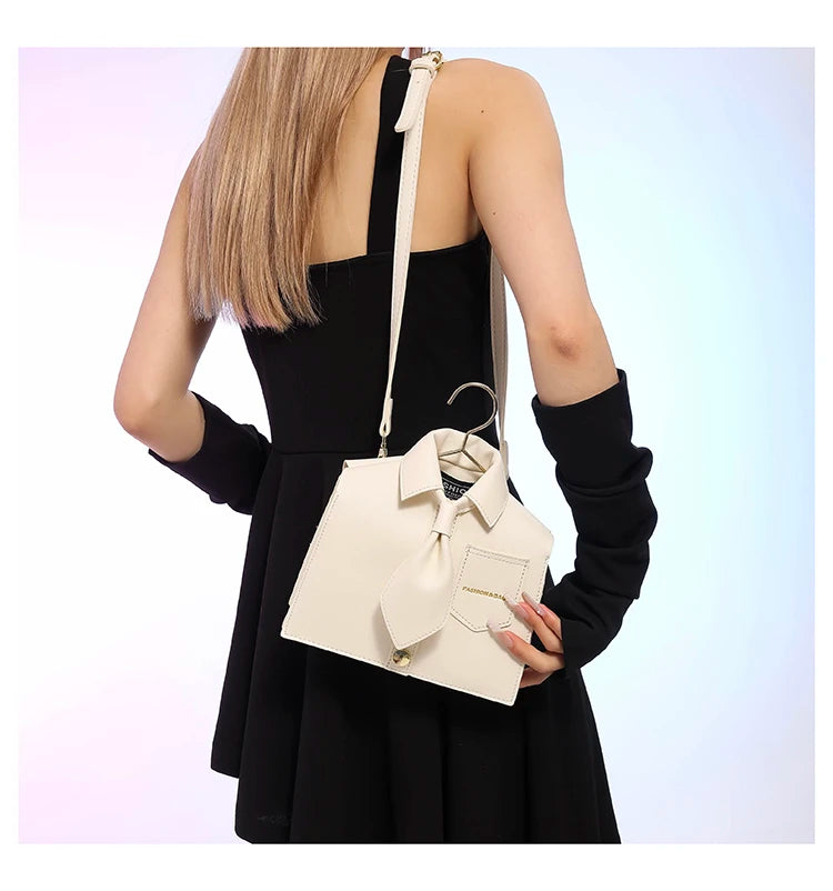 Hot Selling Creative Design PU Shoulder Bag | New Fashion Trend "Sewing Thread" Crossbody | Niche Ruched Women’s Casual Tote with Button Detail Luxegan
