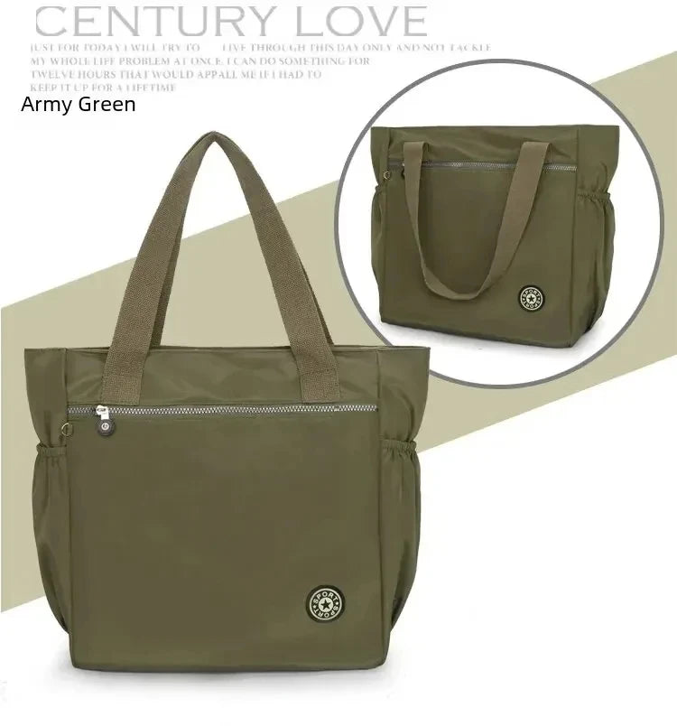 Waterproof Oxford Travel Duffle | Large Capacity Women’s Weekend Bag | Fashion Versatile Shoulder Tote & Shopping Bag (Bolsa De Viagem) Luxegan