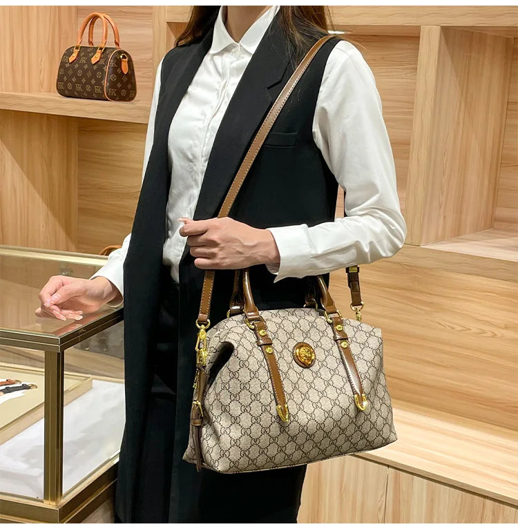 Ladies' Light Luxury Handbag | New High-End Designer Retro Handbag & Large Capacity Crossbody Bag Luxegan