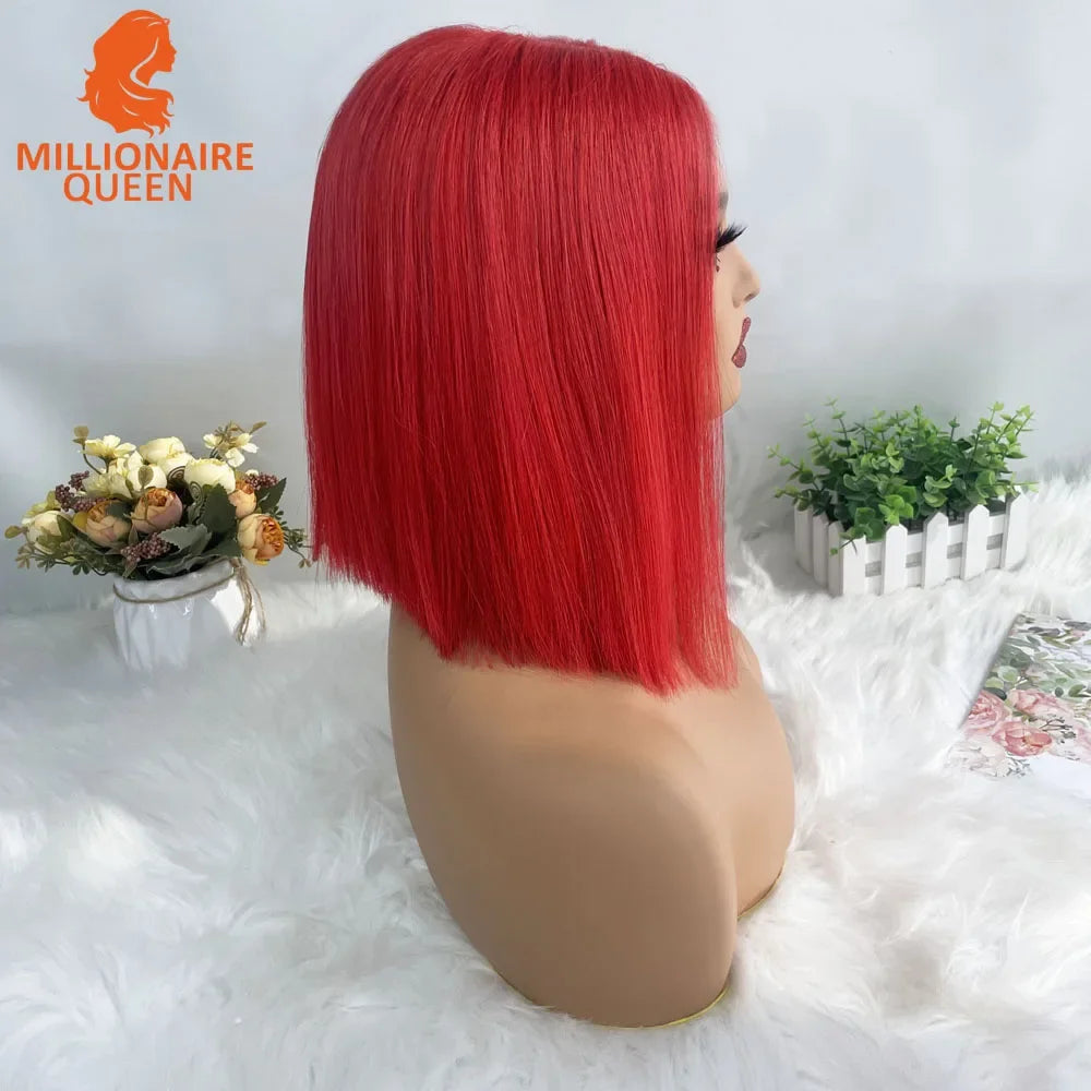 Highlight P4/30 Brown Vietname Bone Straight Bob Wig Super Double Drawn Human Hair 2x6 Glueless Lace Closure Wig For Black Women