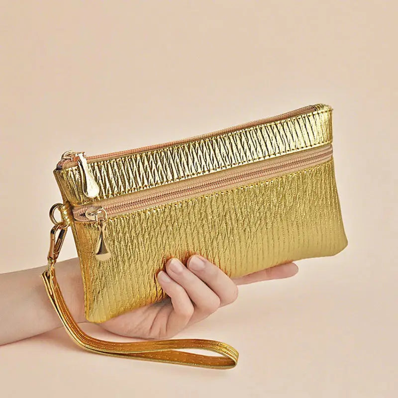 Fashion Zipper Bag Women's Wallet | Simple Coin Purse & Ladies Handbag (Mobile Phone Bag, Casual Small Square Bag) Luxegan