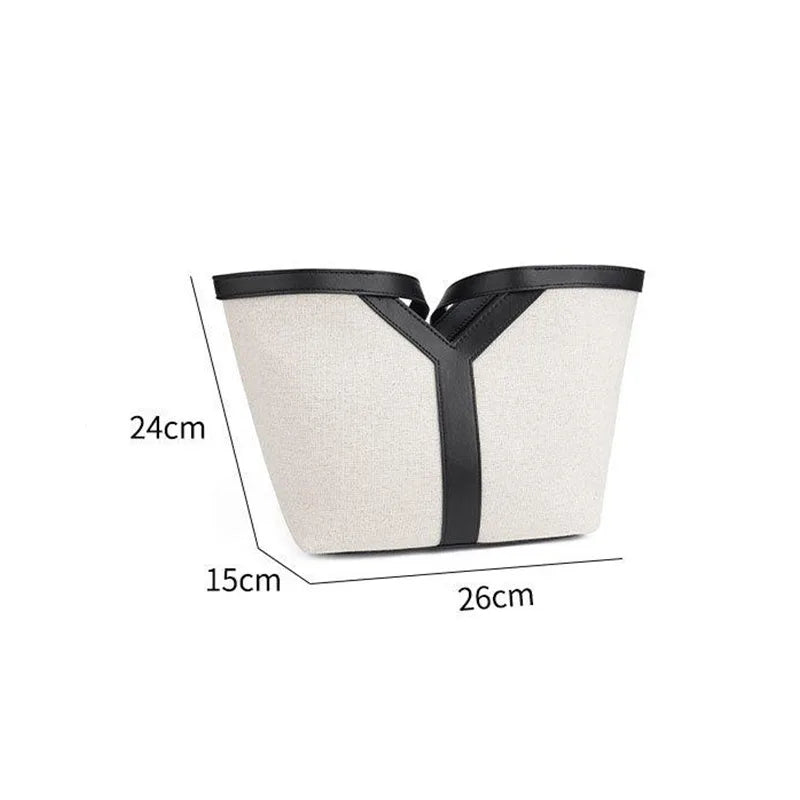 Y-shaped Design Shoulder Bag 2025 | Brand Seaside Beach Vacation Travel Hollow Straw Large Capacity Tote Bag (Casual Light Handbag) Luxegan