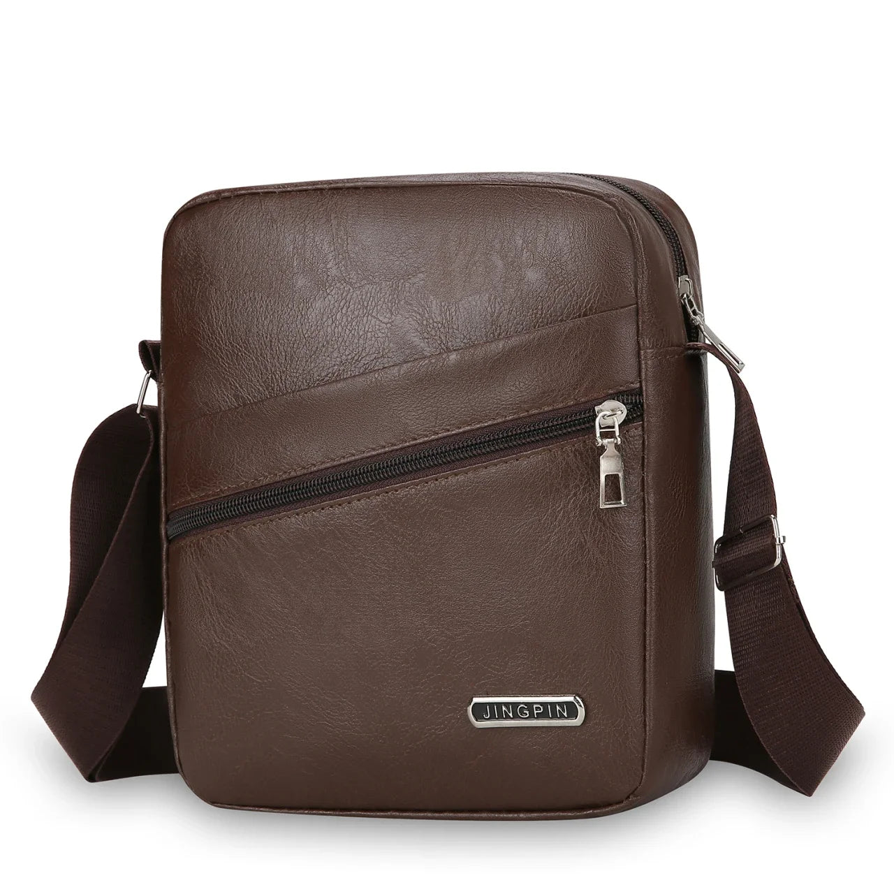 Men's PU Shoulder Bag | Casual Waterproof Nylon Messenger Bag & Fashion Tote Travel Crossbody Bag Luxegan
