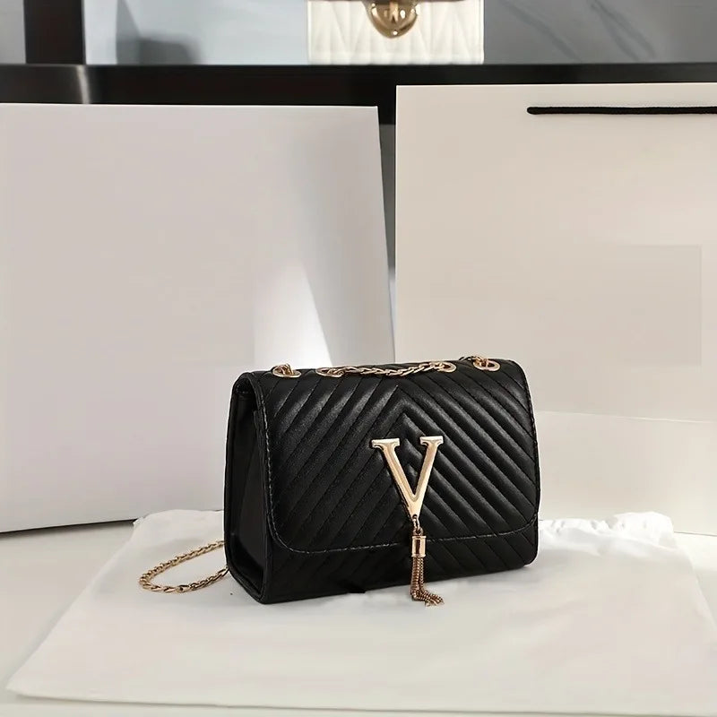 Luxury Embroidery Party Clutch & Crossbody Bag | Sequined Tassel Flap Purse | Elegant Thread-Patterned Shoulder Bag for Weddings & Banquets (Model BLL-846) Luxegan