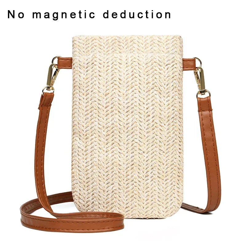 Straw Beach Bag | Bohemian Style Tassel Mini Crossbody Luxegan