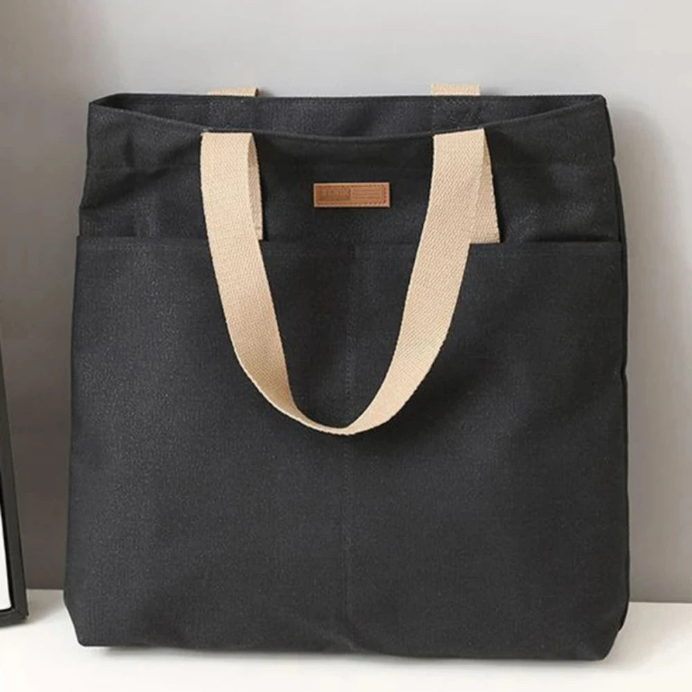Soft Unisex Canvas Commuter Tote | Large Capacity Sewing Thread Handbag Luxegan