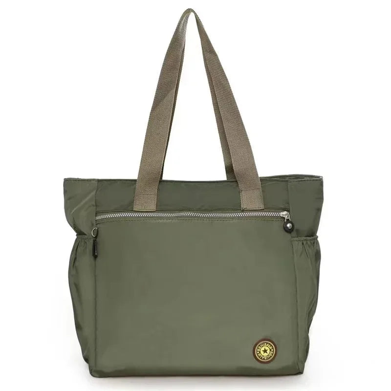 Waterproof Oxford Large Capacity Travel Duffle | Women’s Fashion Travel Shoulder Bag | Durable Versatile Shopping Tote | High-Quality Oxford Cloth Weekend Valise Luxegan
