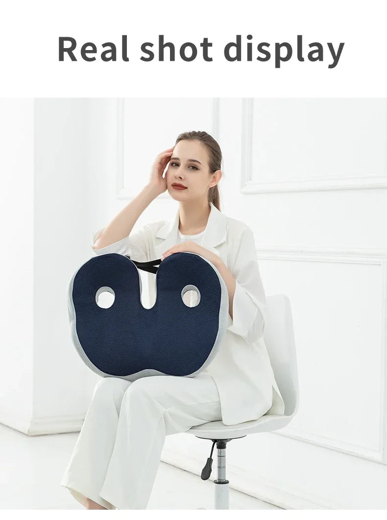 Comfort Memory Foam Office Chair Cushion | Sophisticated "Coccyx & Sciatica" Relief Silhouette | Elegant Tailbone & Prostate Support Pad | "Dignified" High-Performance Massage Cushion for Radiant Versatile Styling Luxegan