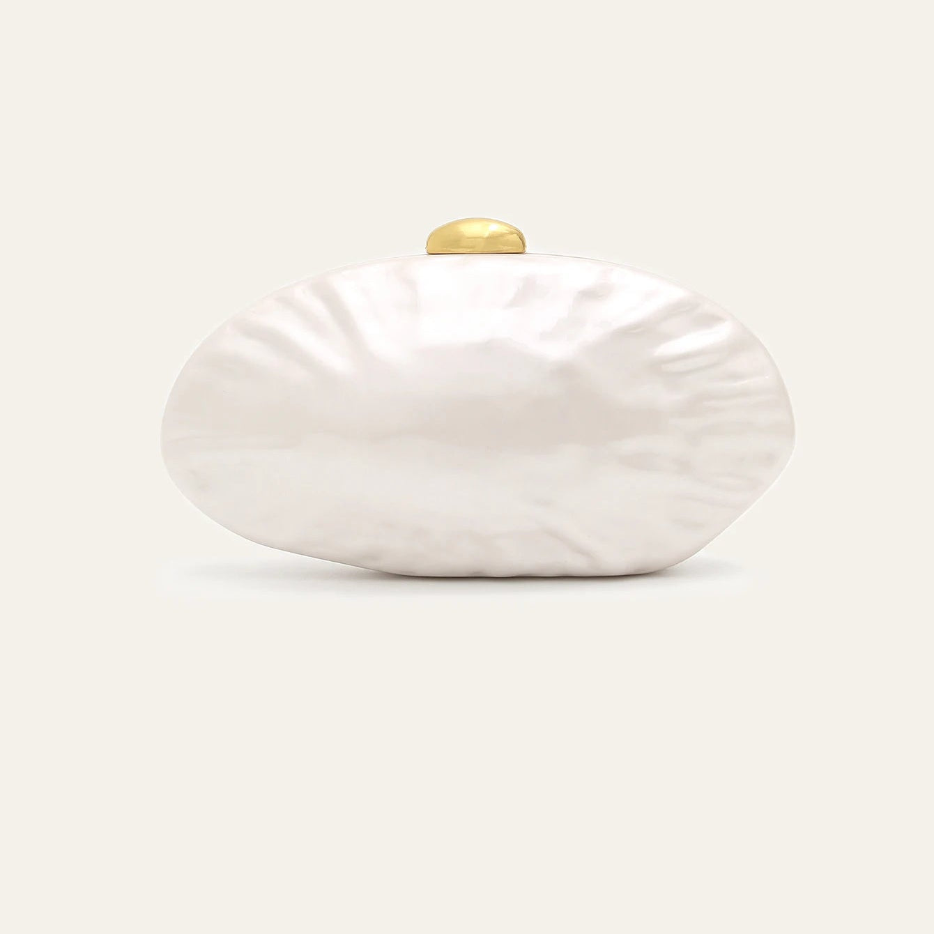 Acrylic Shell Minaudiere | Hard Elegant Long Chain Clutch Luxegan