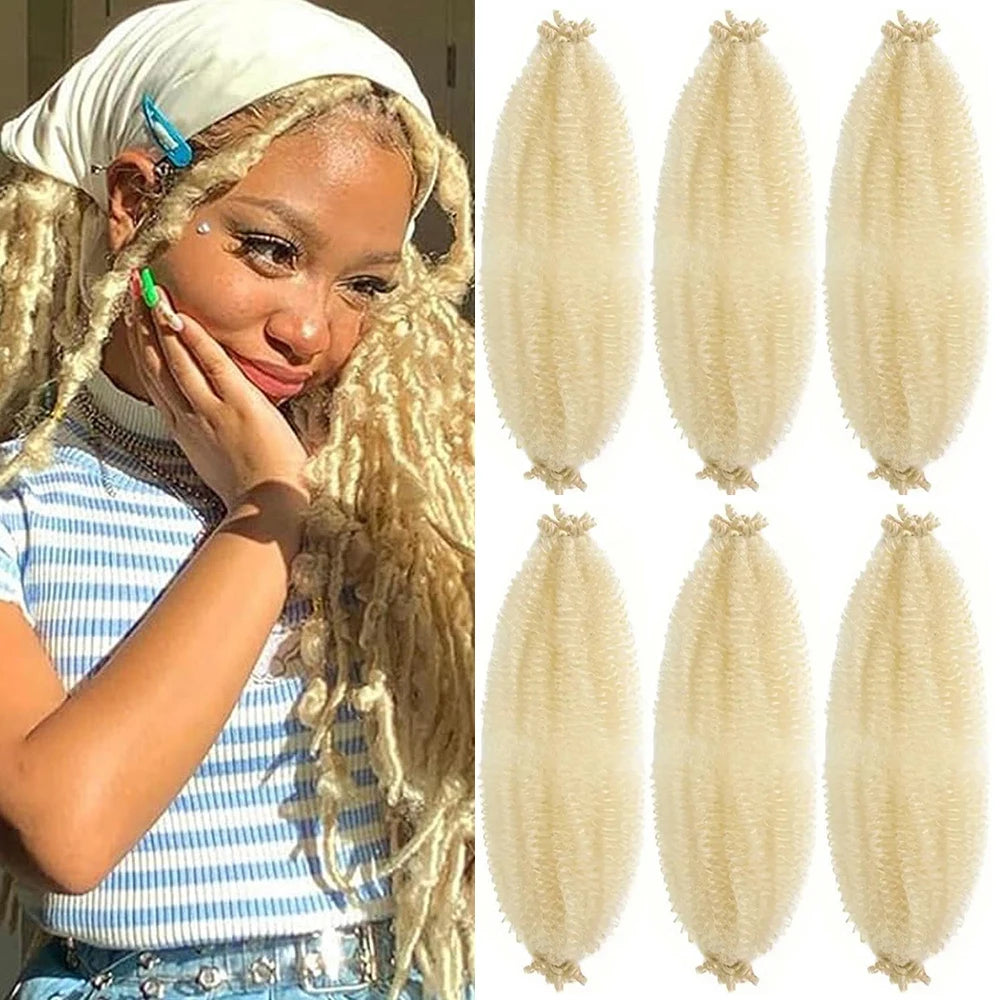 Springy Afro Twist Hair 24in | Pre-Separated Marley Twist for Faux Locs & Crochet Luxegan