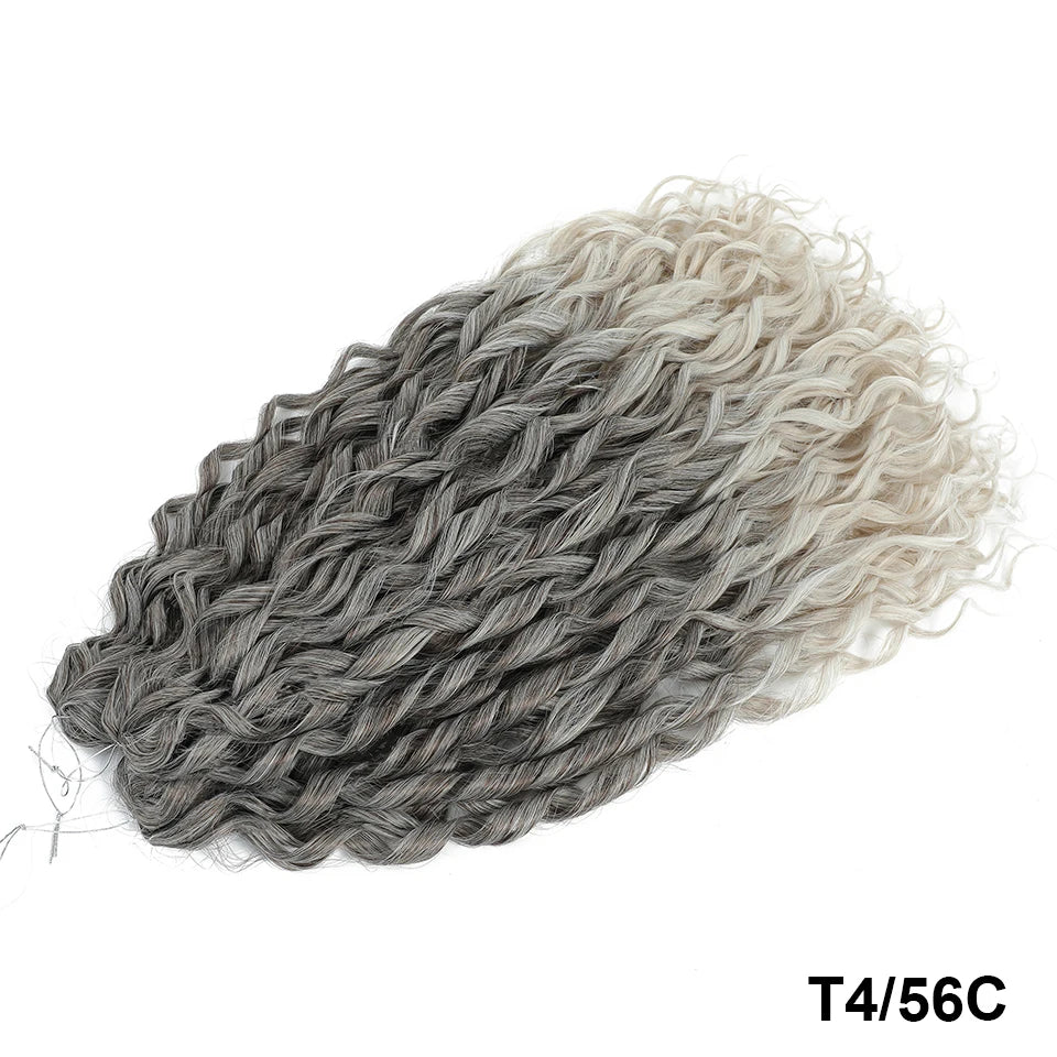 Jessica Curls Crochet Braiding Hair | Synthetic Water Wave Twist Hair 22 Inch | 53 Colors
