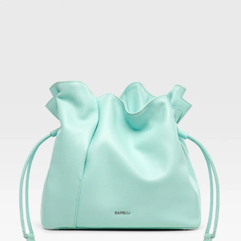 New Women's Genuine Leather Bucket Handbag | Sophisticated Trend Fashion Shopper Purse | Elegant Luxury Brand Shoulder Bag | "Dignified" Soft Leather Tote for Versatile Daily Styling Luxegan